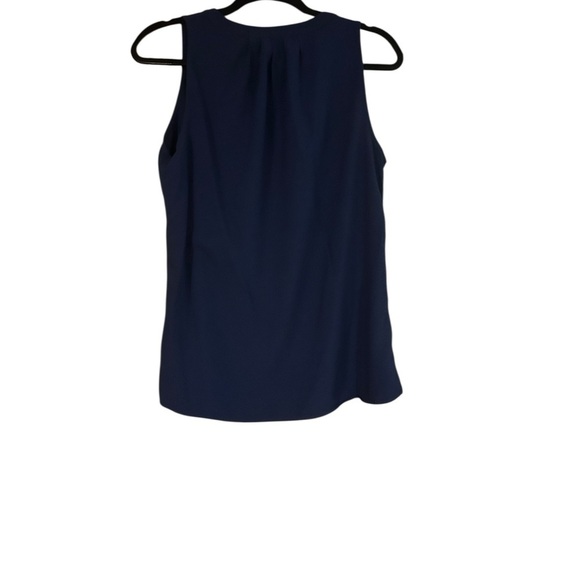 Crown & Ivy Sleeveless Navy Blue Women's Top - Picture 2 of 8